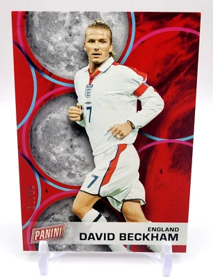 David Beckham 2022 Panini Father's Day #FD1 Red SP /99 England Football Soccer - Image 1 of 4