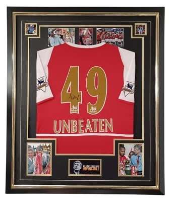 Framed ARSENE WENGER Signed Shirt Autographed Jersey Framed Invincibles Display - Image 1 of 4