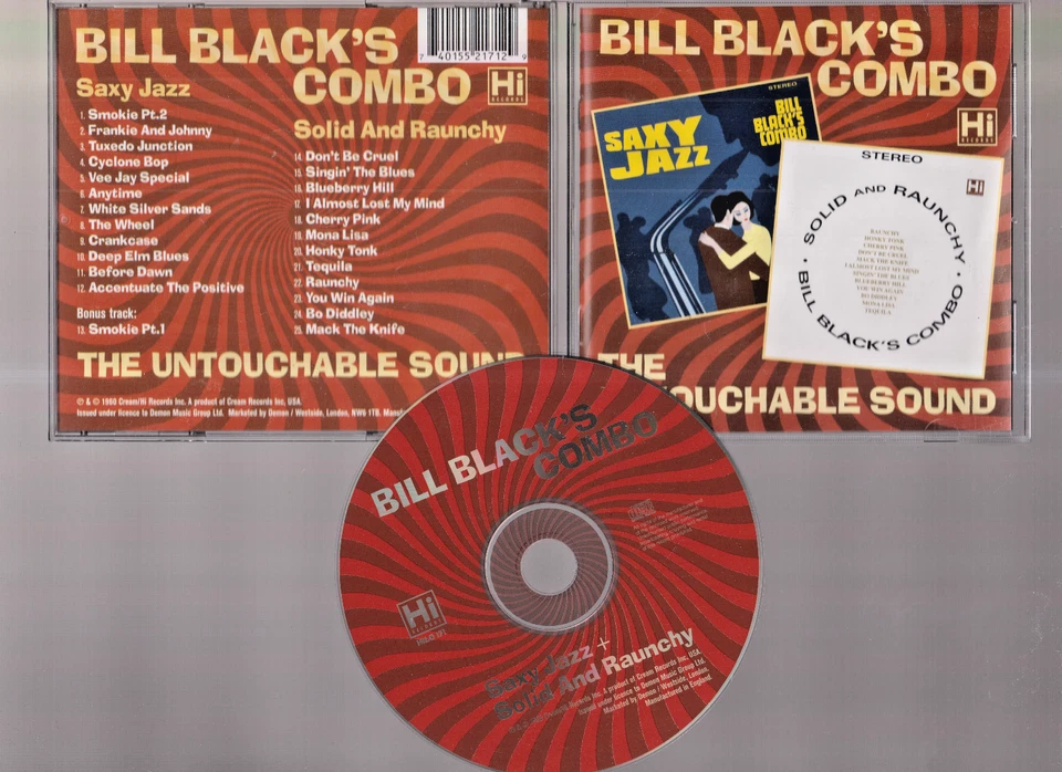 Bill Black's Combo – Saxy Jazz / Solid And Raunchy CD Nice! #0625HG Foto 1 de 1