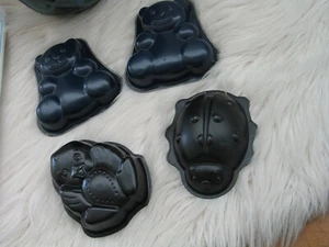 4er Set Kuchenform Backform Teddybär Antihaftbeschichtung Marienkäfer Kücken 💗 - Bild 1 von 5