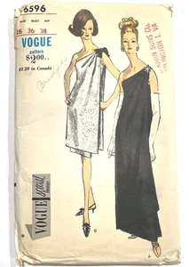 Vogue 6596 Vintage Sewing Pattern Sz 16 Special Evening Dress Gown UNCUT - Picture 1 of 4