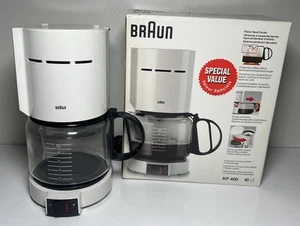 Braun Aromaster 10 Cup Coffee Maker KF400/420 4085 / 4086 White Vintage Classic - Picture 1 of 8
