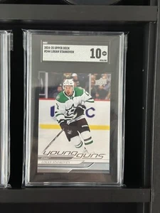 2024-25 Upper Deck #244 Logan Stankoven-Rookie-Young Guns-SGC 10 GM GRADED - Picture 1 of 2