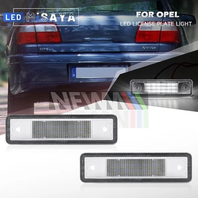 LED Number License Plate Light For Opel Vauxhall Corsa B Astra F G Vectra Omega Foto 1 de 4