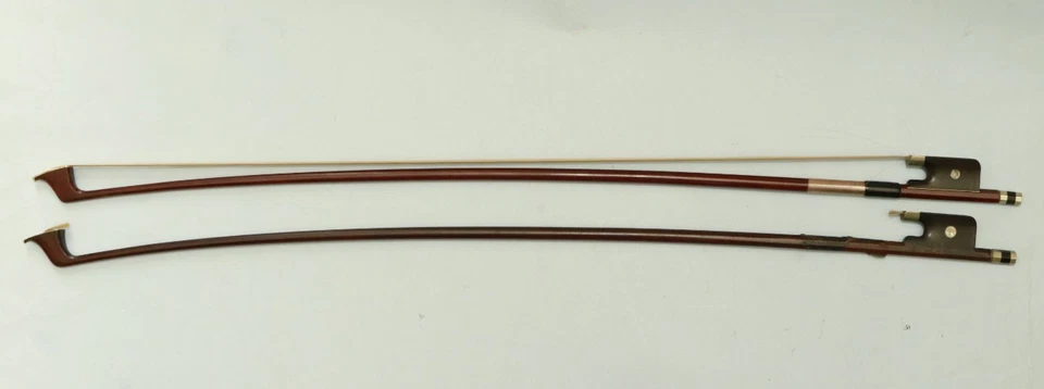 2 x 4/4 German cello bow - Image 1 of 4