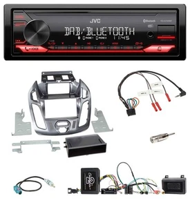 JVC DAB Lenkrad Bluetooth USB Autoradio für Ford Transit Connect 2013-2018 Nebul - Bild 1 von 9