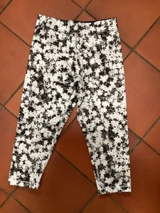 Girls USA Pro Black/White Floral Sports Leggings, Age 7-8yrs. - Picture 1 of 8