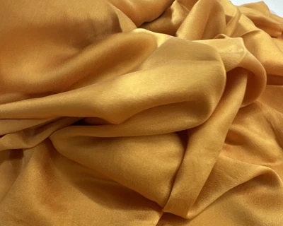 Gold Silk Blend 2 Yards 44" Wide Great Piece of Fabric - Image 1 of 4