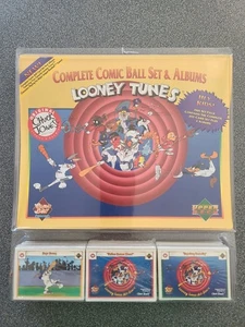 Looney Tunes Complete Comic Ball Set and Albums Upper Deck Card - NEW & SEALED! - Picture 1 of 10
