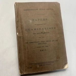 Commonwealth Public Service Examinations Papers 1911 Antique Journal - Picture 1 of 17