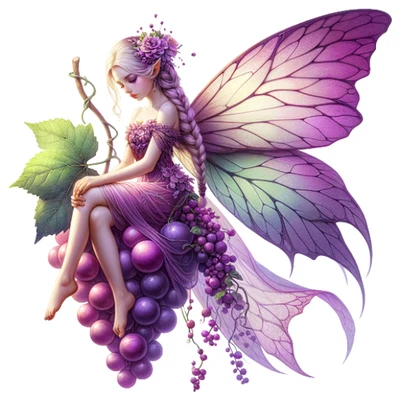 Durable Weatherproof Fall Fairy Vinyl Decal Handmade UV Coated Outdoor Indoor - Image 1 of 4