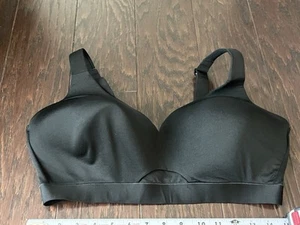 Cacique Lane Bryant  Lightly Lined No Wire Seamless Bra Black Bra Size 40DD - Picture 1 of 5