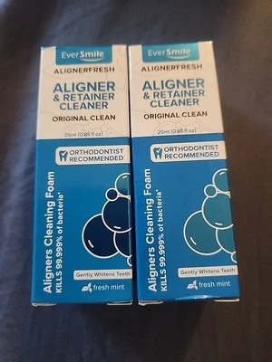 EverSmile Alignerfresh Aligner & Retenedor Limpiador Paquete de 2 .85 fl oz Fresco Como Nuevo Foto 1 de 4