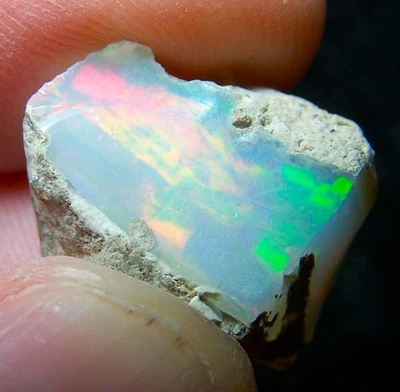 Ethiopian Opal Welo Rough * VIDEO 13.11 CTs AAA FIRE Cutting Grade USA DEALER - Image 1 of 4