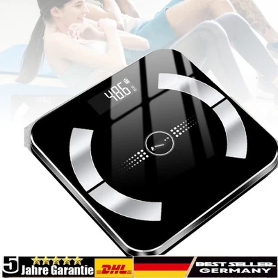 180kg/0,01kg Personenwaage Digital Bluetooth Körperfettwaage APP Smart Waage de - Bild 1 von 4