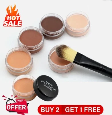 Skin Tattoo Birthmark Scar Cover Up Concealer Waterproof Primer Cream Makeup UK - Image 1 of 4