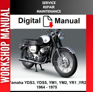 YAMAHA YDS3 YDS5 YM1 YM2 AÑO1 AÑO2 1964 - 1975 MANUAL DE TALLER DE REPARACIÓN SERVICIO - Imagen 1 de 1