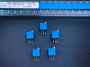 5Pcs 3296Y-1-502LF Bourns 5kOhm Trimming Potentiometer PC Pin Top Adjust Trimpot - Picture 1 of 5