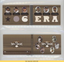 2007 Triple Threads Double Combo Relics Sepia /27 Johan Santana Roy Oswalt HOF