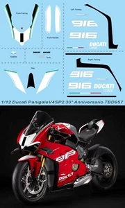 1/12 Decals per  Ducati Panigale V4 SP2 30° Anniversario Decal TBD957 - Picture 1 of 1
