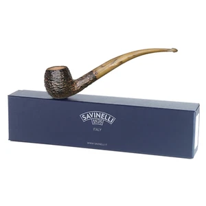 Pipa de tabaco de brezo Savinelli Ginger's Favorite rústica 626 larga hecha a mano 6 mm - Imagen 1 de 9