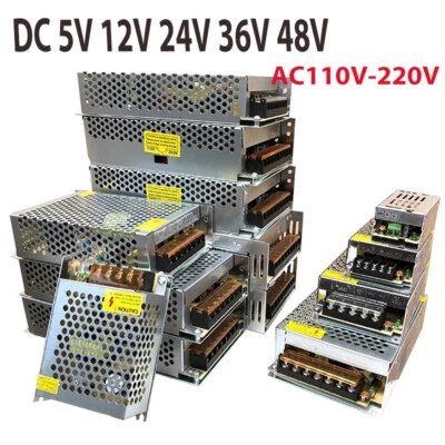AC110V-220V Led Power Supply DC 5V 12V 24V 36V 48V Adaptor Switching Transformer - Image 1 of 4