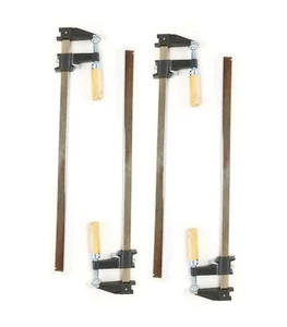 4er Set - EDM, 24" Stahl Stabklemme Werkzeug, Ratsche Schnellspanner für Metall oder Holz - Bild 1 von 7