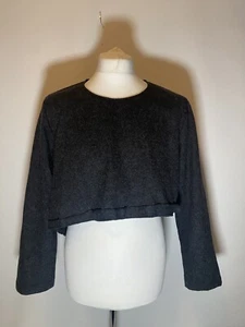 Buy Kud Cut Off Top Lagenlook Cropped Jumper Size XL 10 12 14 Wool Blend - Picture 1 of 18