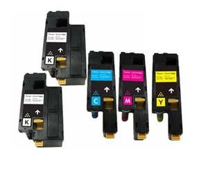 5 piezas nuevo tóner 2 BK y 3 colores para Dell C1660W C1660 332-0399 332-0400 - 332-0402 - Imagen 1 de 1