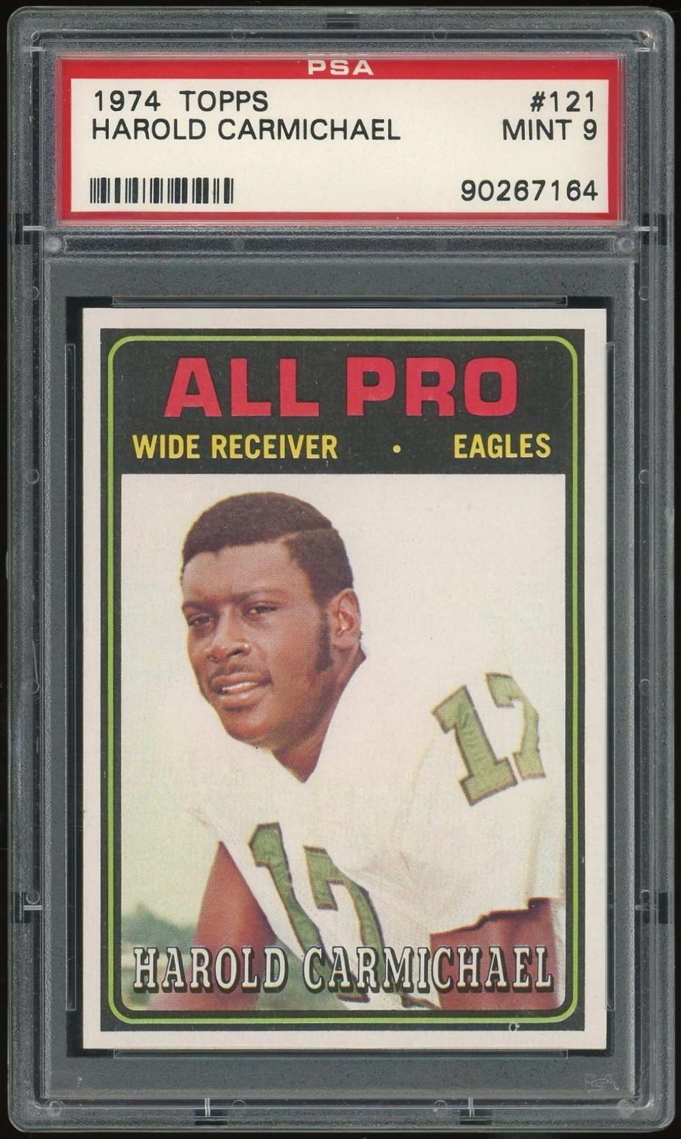 1974 Topps #121 Harold Carmichael RC PSA 9 *7164