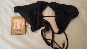Bikini donna nero triangolo nuovo con etichette Juicy Couture taglia GRANDE NUOVO MAI INDOSSATO! - Foto 1 di 5
