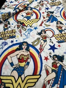 Wonder Woman Cotton Flannel Fabric by Camelot Fabrics 96”x40” - Picture 1 of 1