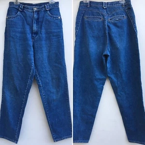 Vintage Seattle Blues Jeans High Waist Size 15 30.5 in Waist 80s Tapered Leg - Picture 1 of 12