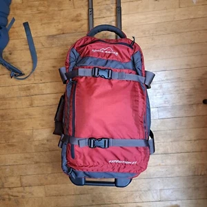 Eddie Bauer Expedition 21 Nylon Rolling Hard Bottom Duffel Bag Suitcase Carry On - Picture 1 of 18