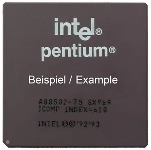 Intel Pentium A80502-75 SX969 A8050275 75MHz/50MHz Socket/Socket 5 & 7 CPU - Picture 1 of 1