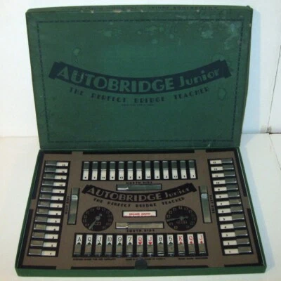 Vintage 1938 AUTOBRIDGE JUNIOR Game in Original Box! The Perfect Bridge Teacher! - Image 1 of 4