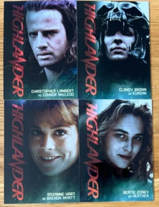 HIGHLANDER MOVIE EXPANSION SET: CHASE SET: CAST (CHARACTER) CARDS CC1 - CC4 - Picture 1 of 1