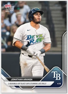 2025 Topps Now Jonathan Aranda Tampa Bay Rays #89 SSP PR: 183 Base Cards - Picture 1 of 3