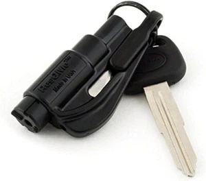 RESQME New Kit Seatbelt Cutter Emergency Survival Window Glass Breaker Keychain - Picture 1 of 2
