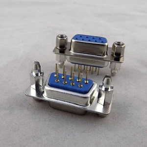 10x D-SUB DB9 DP9 9Pin Female DIP PCB Solder Connector Adapter 2 Rows Lock Screw - Picture 1 of 11