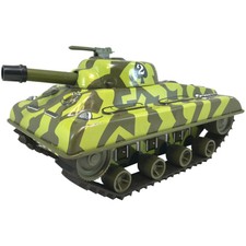 Marx Tin Litho Toy Wind-Up Sherman Tank #2 circa 1960’s