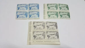 ITALIA 1958 1961 LOTTO DI QUARTINE COMPRESA SERIE GRONCHI MNH ** GOMMA INTEGRA - Foto 1 di 3