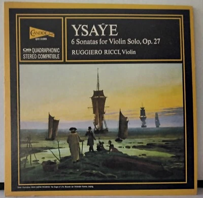 CANDIDE QCE 31085 YSAYE, RICCI - 6 SONATAS FOR VIOLIN SOLO US QUADRA 1974 LP - Image 1 of 3