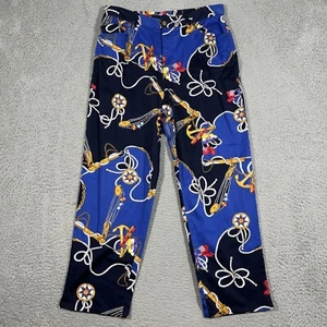 Vintage Lauren Ralph Lauren Nautical Sailing Print Ankle Capri Pants Jeans Sz 14 - Picture 1 of 11