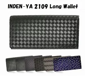 "Billetera Larga de Cuero para Hombre Cartera Plegable "INDEN 2109" Japón Artesanía Tradicional Nueva Envío Gratuito - Imagen 1 de 50