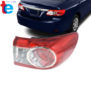 Red Passenger Side Outer Tail Light For 2011 2012 2013 Toyota Corolla Right New