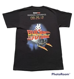 Gamestop Promo Staff Manager 2012 Back To The Future Shirt Bunny Size Medium M - Picture 1 of 6