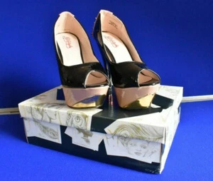 NEU Kat Von D KvD Los Angeles - schwarze 5" High Heels Schuhe Sorrento Spikes - Bild 1 von 7