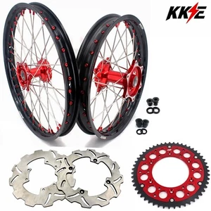 KKE 21/18 Cast Wheels Rims for Honda CR125R 250R 2002-2013 CRF250R 04-13 CRF450R - Picture 1 of 14