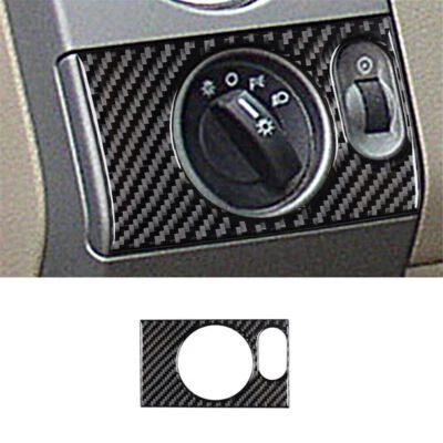 Cubierta de control de faros interiores de fibra de carbono para Ford F-150 FX4 2004-2008 Foto 1 de 4